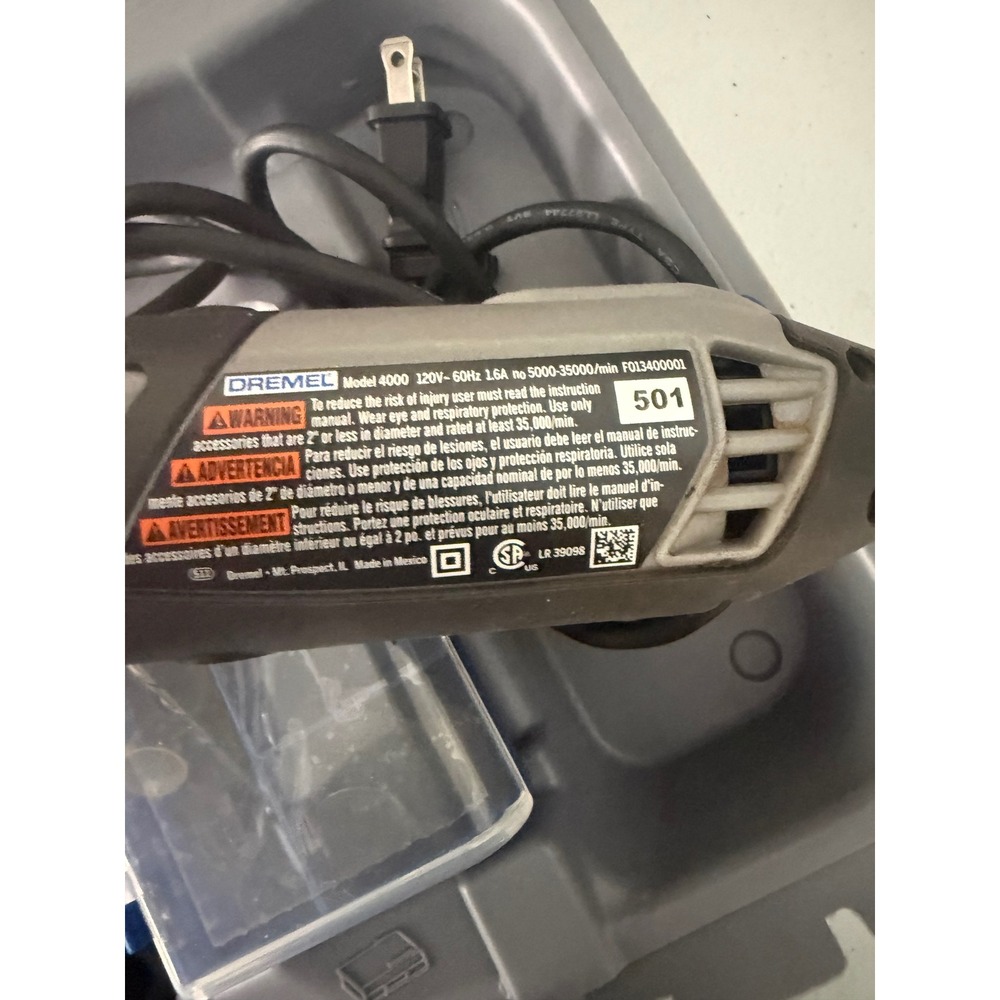 Dremel 4000 High Performance Rotary Tool Kit Variable Speed Corded with Case - Picture 7 of 8